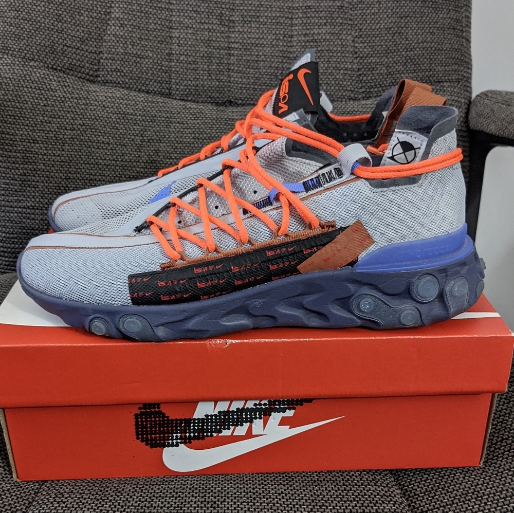 Nike Men's Athletic Shoes - Gray, Orange, Blue